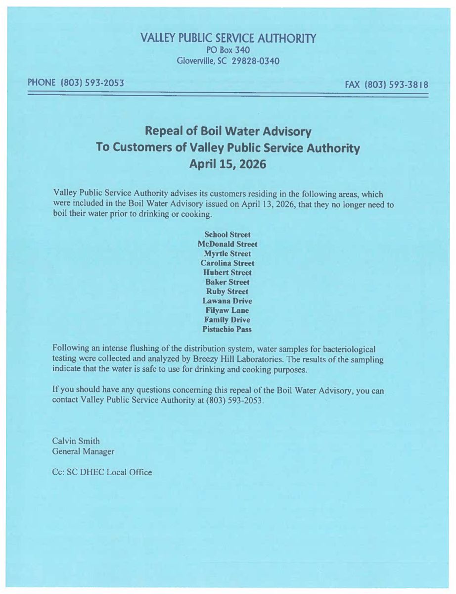 BOIL WATER REPEAL APR 15 2026