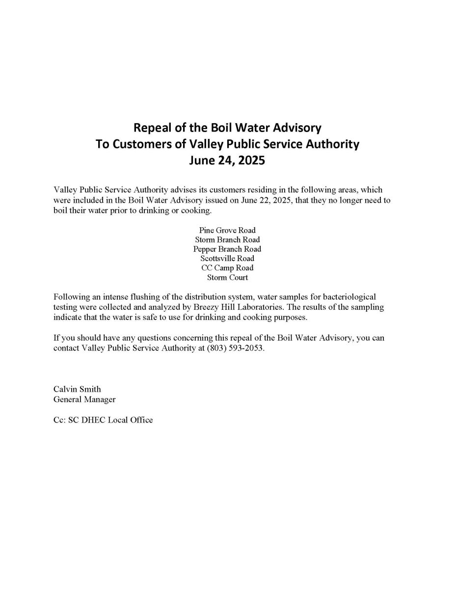 BOIL WATER REPEAL JUN 24 2025